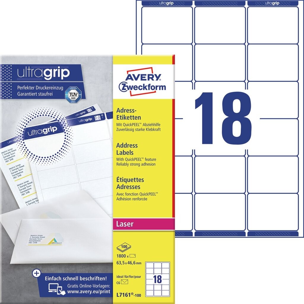 Avery L7161 Labels Template Download