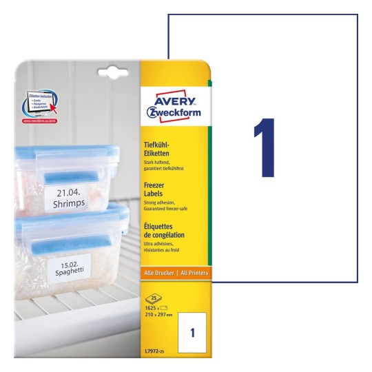 Freezer labels L797125 Avery